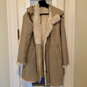 Genuine Shearling Reversible Coat
